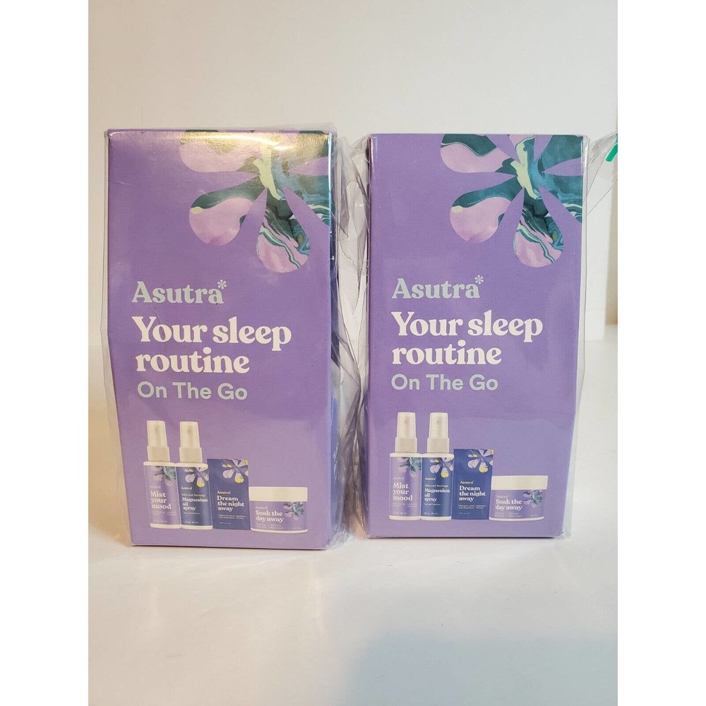ASUTRA Lot of 2 Your Sleep Routine On the Go Travel Sleep Aid Kit NEW